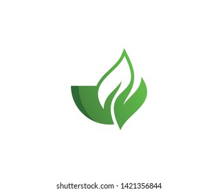 Salad Food Logo Vector Icon 