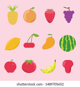 Salad Fruits Colletion, Eyecatching and clean