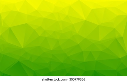 Salad green abstract polygonal geometric background -- low poly. Vector illustration