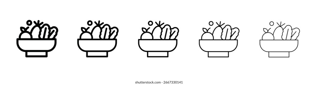 Salad icon design, logo, app, UI. Vector illustration, EPS