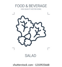 salad icon. high quality line salad icon on white background. from food collection flat trendy vector salad symbol. use for web and mobile