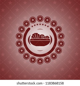salad icon inside badge with red background