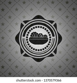 salad icon inside black badge