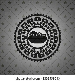 salad icon inside black badge