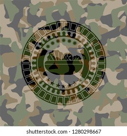 salad icon inside camo emblem
