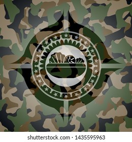 salad icon inside camo emblem