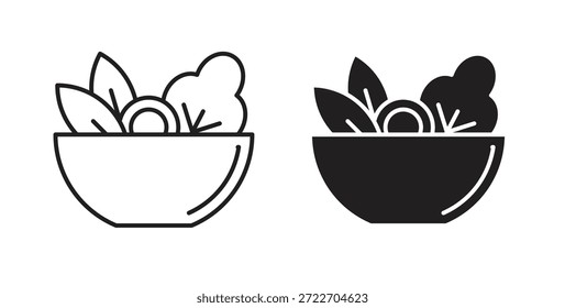 Ícone de salada vetor isolado Ilustração. Pictograma vetorial para web e app