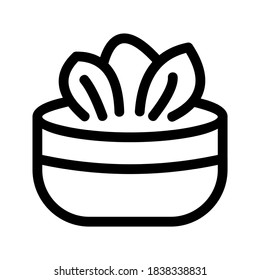 Salad icon or logo isolated sign symbol vector illustration - high quality black style vector icons
