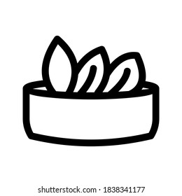 Salad icon or logo isolated sign symbol vector illustration - high quality black style vector icons
