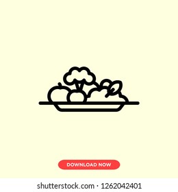 Salad icon modern vector style