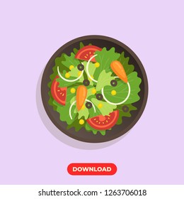 Salad icon modern vector style