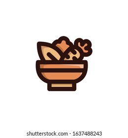 Salad Icon , Restaurant Symbol.