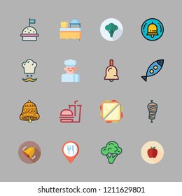 salad icon set. vector set about food, hamburger, healthy food and chef icons set.