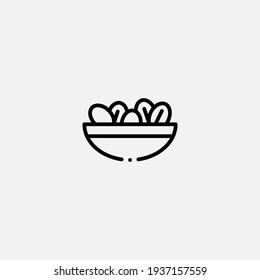 Salad Icon Sign Vector,Symbol, Logo Illustration For Web And Mobile