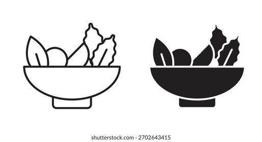 Ícone de salada tendência plana simples design gráfico moderno logotipo abstrato