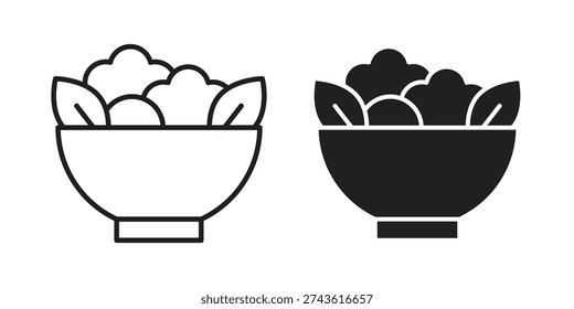 Salad icon and symbol. Vector illustration.eps