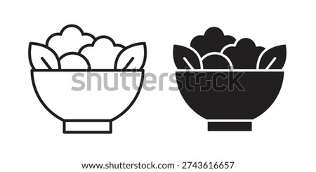 Salad icon and symbol. Vector illustration.eps