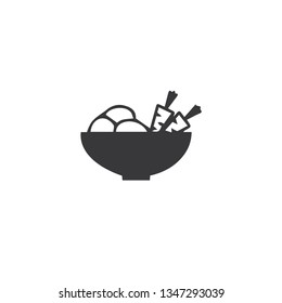 Salad icon, vector