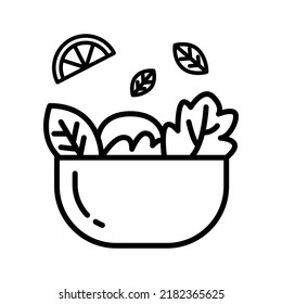 Salad icon vector design template.