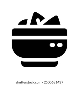 salad icon. vector glyph icon for your website, mobile, presentation, and logo design.