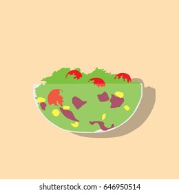 Salad icon, vector illustration design. Food collection.