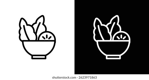 Salad icon vector, illustration logo template in trendy style