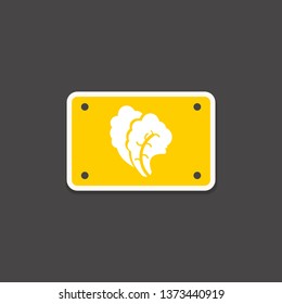 salad icon. vegetable sign