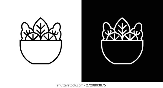 Ícones salada design gráfico símbolos vetoriais. ícone Eps10.
