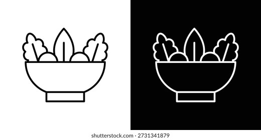 Salad icons Simple element collection.