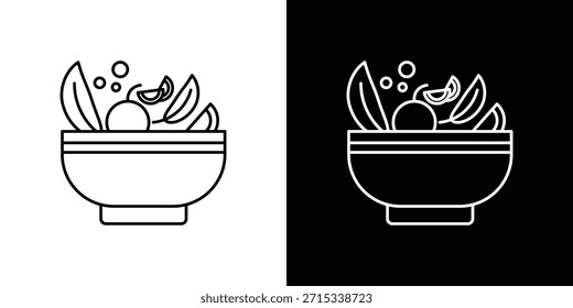 Salad icons vector template, EPS 10 for design