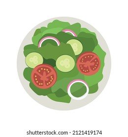 Salad illustration vector drawing emoji tomato cucumber