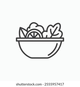 Salad isolated icon. vector illustration.