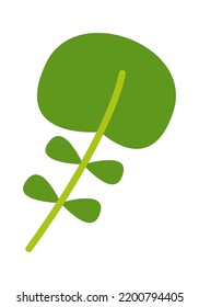 Salad leaf Food icon. Vector illustration