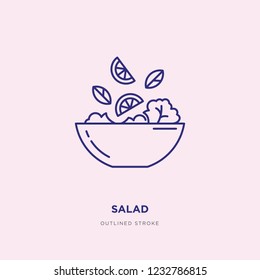 Salad Line Icon