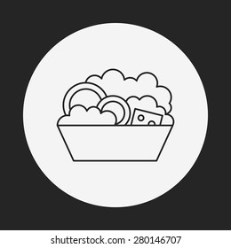 salad line icon