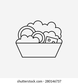 Salad Line Icon