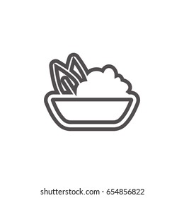 Salad line icon