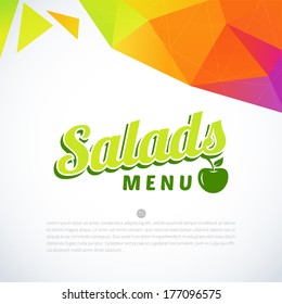 salad menu assortment menu design pattern salad menu border food cafe fashionable art creative insert flyer dine nurture painting warming framing boundary booklet science marker elegance progress prai