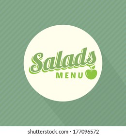 salad menu design template edge food cafe modern art creative salad brochure leaflet dine nurture painting warming framing border booklet science mark luxury promotion grace insert list frame image he