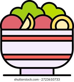 Salada Novo Vetor de Design de Ícone Criativo