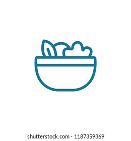 Salad outline icon