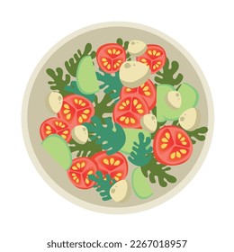 Salad Proper nutrition Tomato healthly food Mozzarella weight loss vegetarian meal