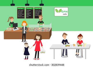 Salad Shop vector. illustration EPS10