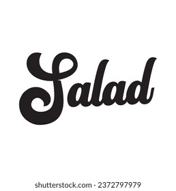salad text on white background.
