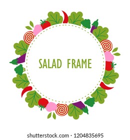 Salad Vector Designs Collection - healthy vegetables food