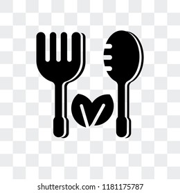 Salad vector icon isolated on transparent background, Salad logo concept