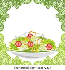 Salad vector illustration