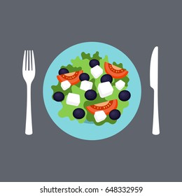 Salad vector illustration