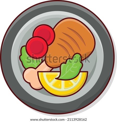 salad Vector illustration on a transparent background.Premium quality symmbols.Vector line flat icon for concept and graphic design.
