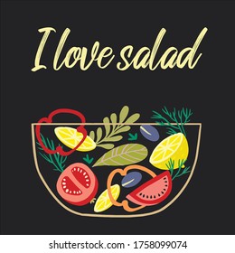 salad veganism healthy food fresh